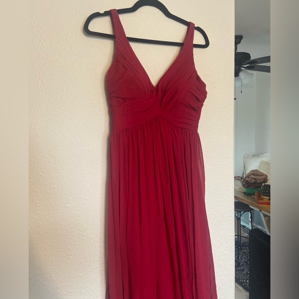 Lulus maxi dress red
